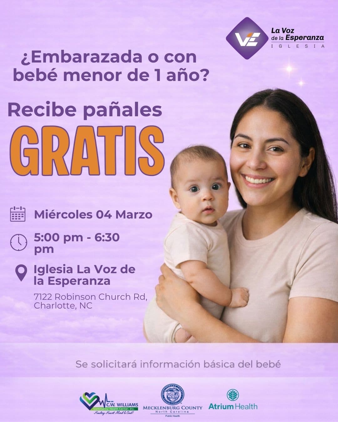 Entrega de Pañales Gratis